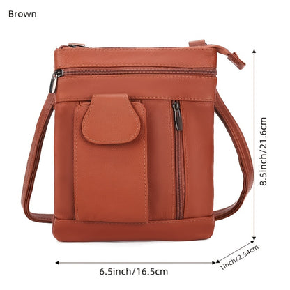 Trendy Leather Crossbody Bags for Women Featuring Multiple Pockets, Super Soft Shoulder Bags Designed for