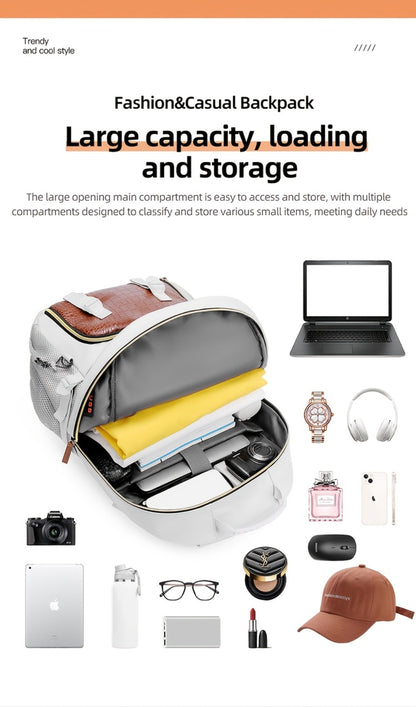 Large Capacity Backpack with Separate Shoe Compartment - Durable, Easy-to-Clean, Multiple Compartments for Business Trips, Daily Use & Outdoor Travel - Holiday Gift, Adjustable Strap, Lightweight, Laptop Compartment, Travel Gear