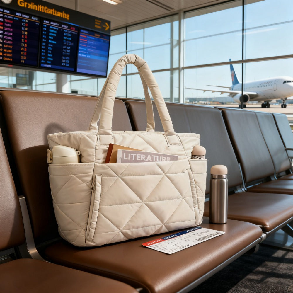 Tote Bag for Women – Quilted, Large Capacity, for Travel & Work | Bag Vero – detail view 22