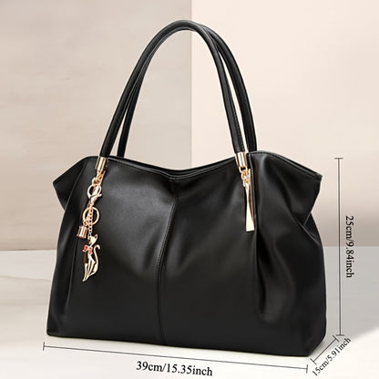 Women's Mom Tote Bag Large Capacity Chic Minimalist Textured Shoulder Crossbody Purse Versatile Multi Function Carryall