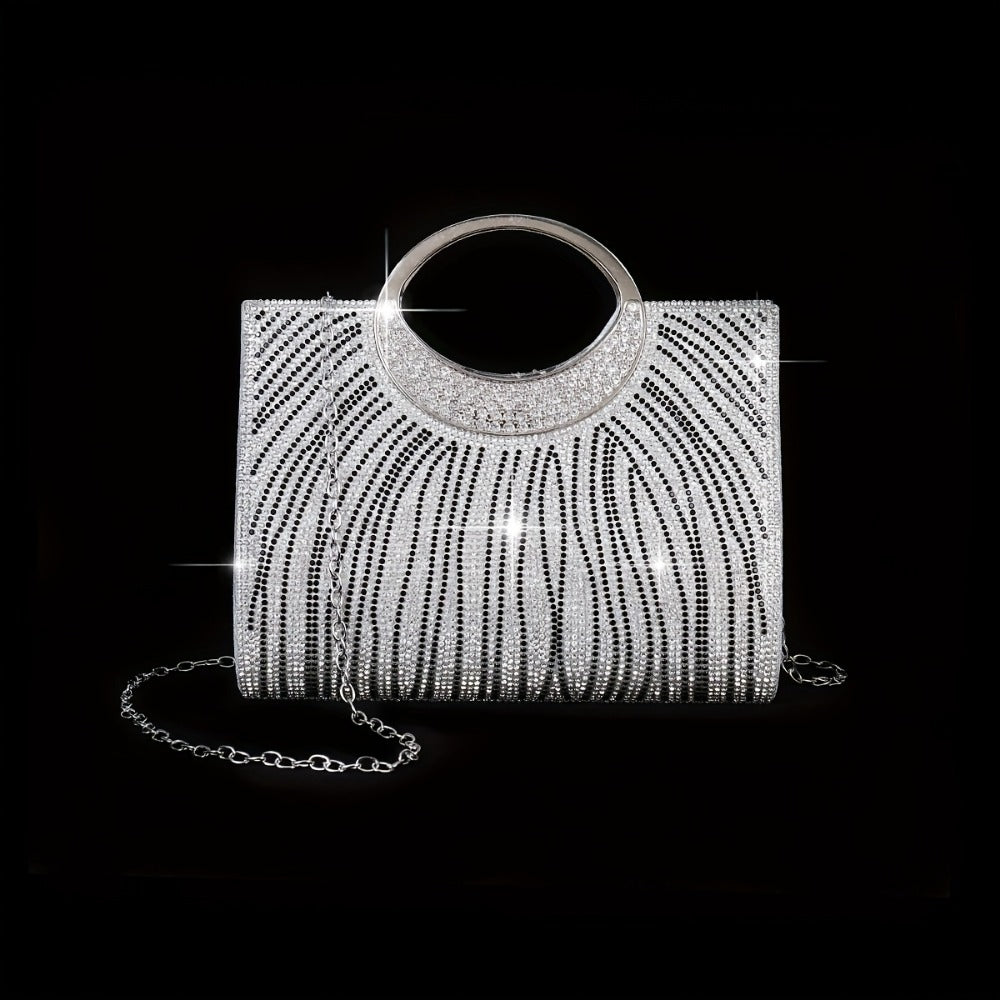 Women's Wallet – 4pcs, Glossy Striped Evening Set 4pcs | Bag Vero – detail view 11