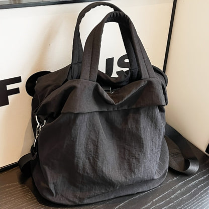 [Stylish Casual Nylon Bag] Stylish Casual Nylon Bag Lightweight Large-Capacity Nylon Shoulder Bag - Women's Stylish Casual Crossbody Bag for College And High School Students - Everyday Commuting Tote Bag