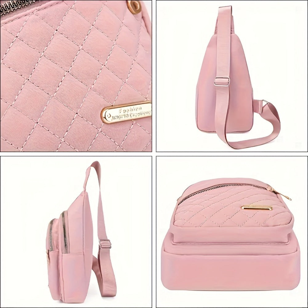 Sling Bag – for Travel, Diamond Pattern Chest Adjustable Strap | Bag Vero – detail view 18