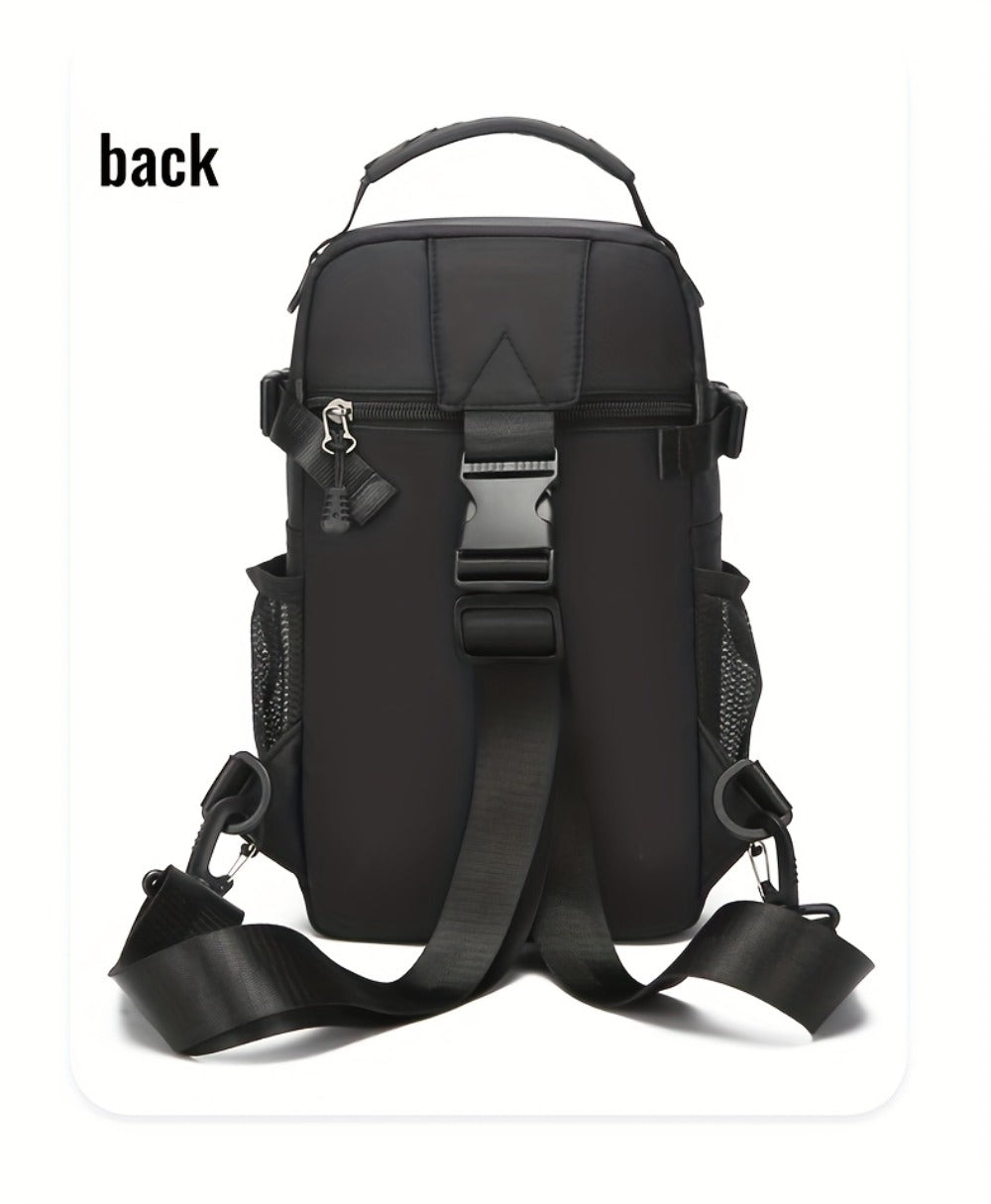 Men's Chest Bag Crossbody Sling Bag for Women Large Capacity Fashionable Travel Casual Phone Holder Gift for Boyfriend Him Perfect Gift Idea Four Types Of Carrying Methods Single Shoulder, Crossbody, Double Back, Handbag