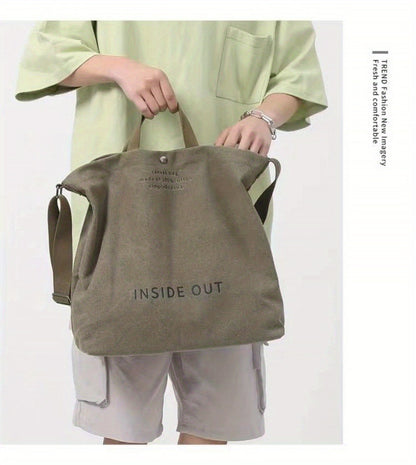 Fall Retro Crossbody Bag Men's And Women's Tote Bag Commuter Bag Student Shoulder Bag, Work Bag, Large Capacity Tote Bag Zipper Upgraded Perfect Gift Tote Bag for Women