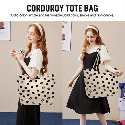 Tote Bag for Women – Corduroy, Large Capacity | Bag Vero – detail view 34