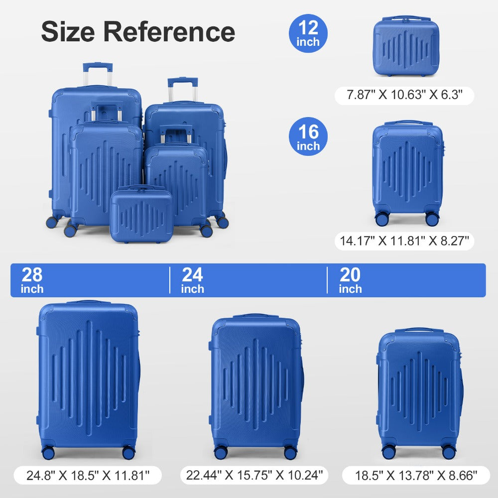 Luggage Set – 5 Piece, 28 Inch, Hardshell, TSA Lock | Bag Vero – detail view 26