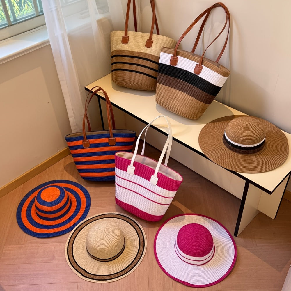Tote Bag for Women – 6 Colors, Straw, Large Capacity, for Travel | Bag Vero – detail view 15