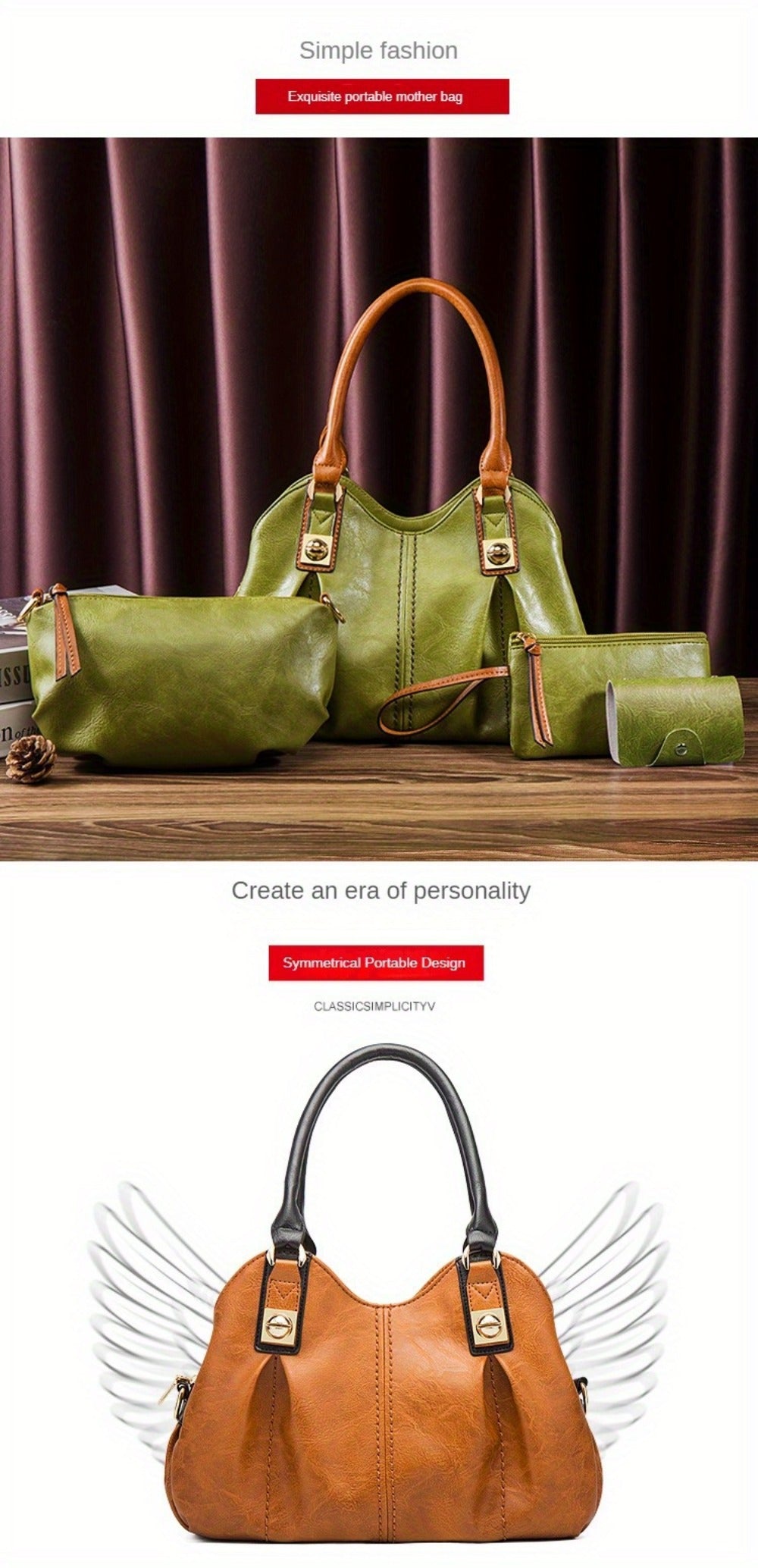 Crossbody Bag for Women – 4-Piece, Large Capacity, Multi-Pocket, Adjustable Strap | Bag Vero – detail view 13