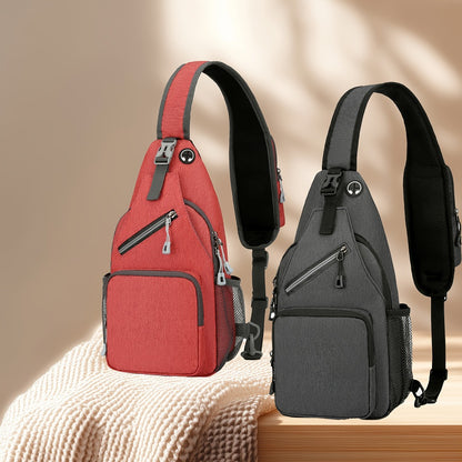2pcs Single Shoulder Bag for Men And Women, 21 Combinations Trendy Canvas Leisure Sports Small Backpack Oxford Cloth One Shoulder Bag Messenger Bag Chest Bag