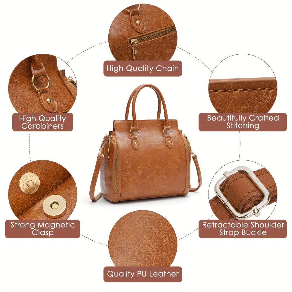 Retro Handbag, Western Women's Handbag, Coin Purse, Multi Slot Scarf, Portable Storage Bag, Women's Multi-layer Crossbody Bag, Shawl