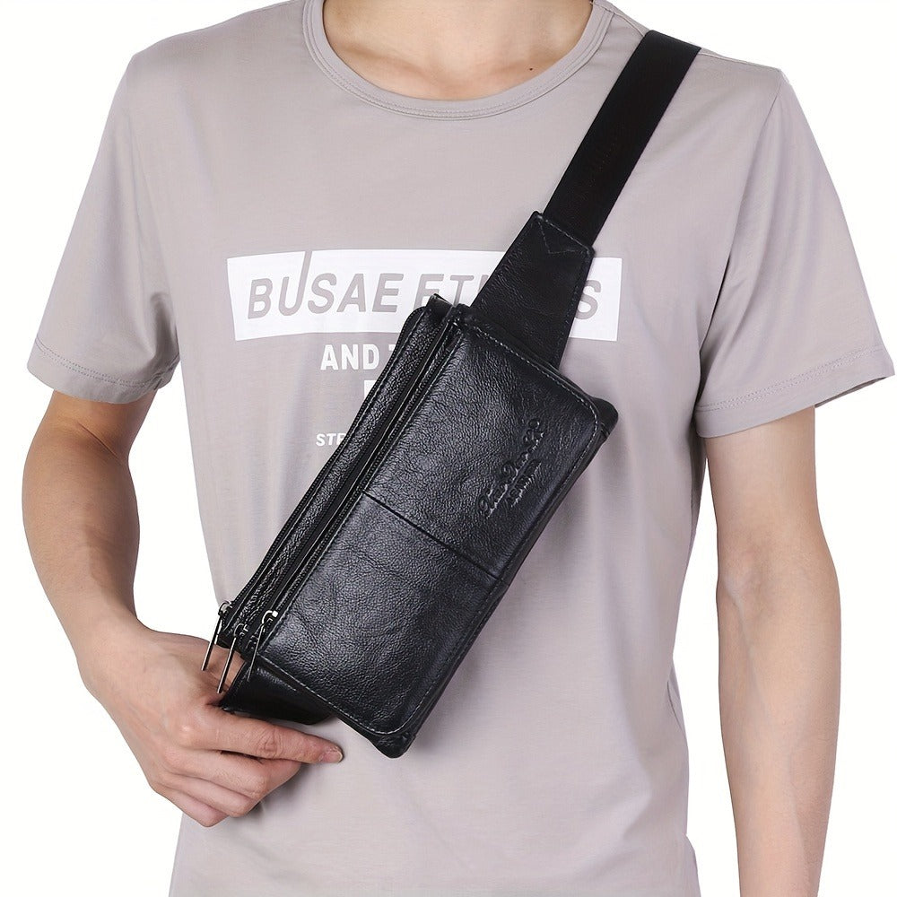 Waist Bag – Genuine Leather, Adjustable Strap, Lightweight, for Travel | Bag Vero – detail view 11