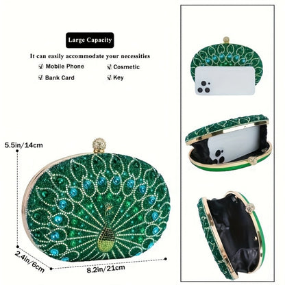 Women's Wallet – Rhinestone Clutch Round Clasp Evening | Bag Vero – detail view 3