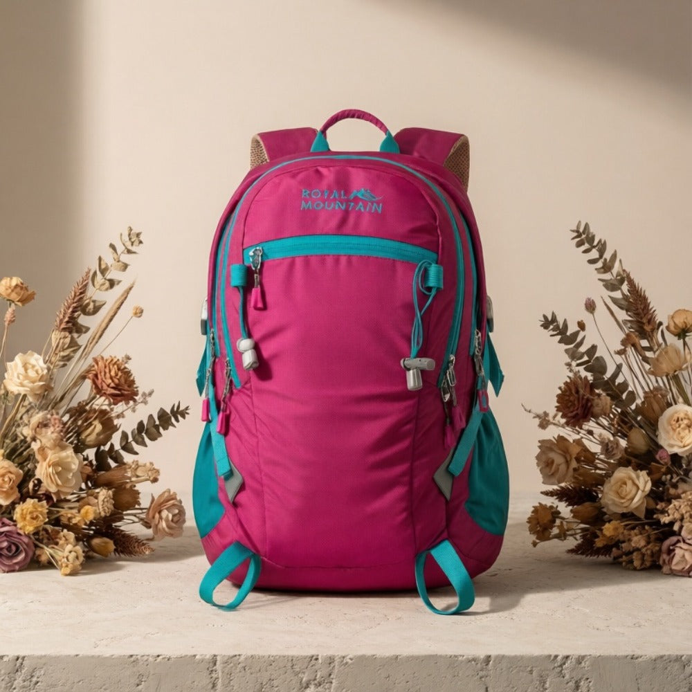 Men Women Hiking Backpack, Outdoor Camping Rucksack, 5.28gal Daypack with Rain Cover, Lightweight Travel Bag Durable for Weekend Getaway, Casual Daypack for Cycling Camping Running