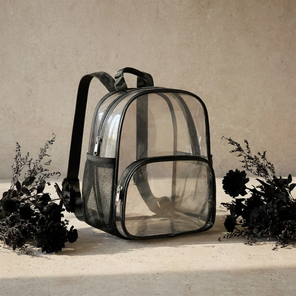 Transparent Backpack, Suitable for Stadium Events, Concerts, Sports Competitions, Work And Travel