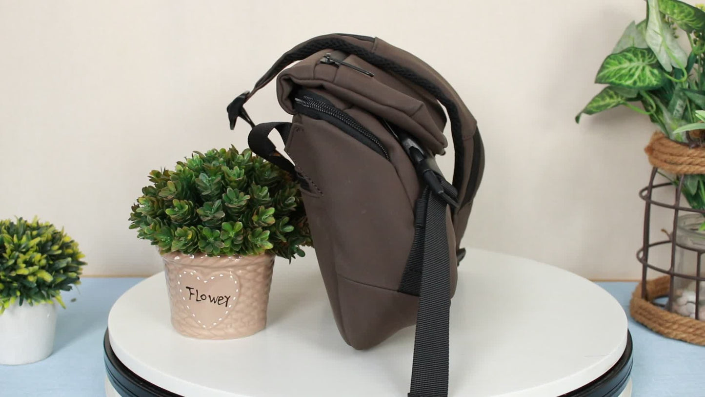 Fashionable Large-Capacity Men'S Crossbody Bag, Casual And Lightweight, Retro Single-Shoulder Bag with Multiple Compartments, Business Document Bag, Easy And Versatile, High-End Style Men'S Bag, Mailbag