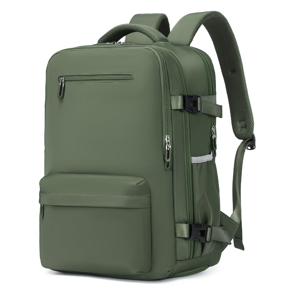 Men'S & Women'S Nylon Travel Backpack with Shoe Compartment, Laptop Sleeve, Wet/Dry Separation Pocket, USB Charging Port, and Multiple Compartments - Stylish Teal Casual Daypack for Travel & Commute, Backpack for Travel