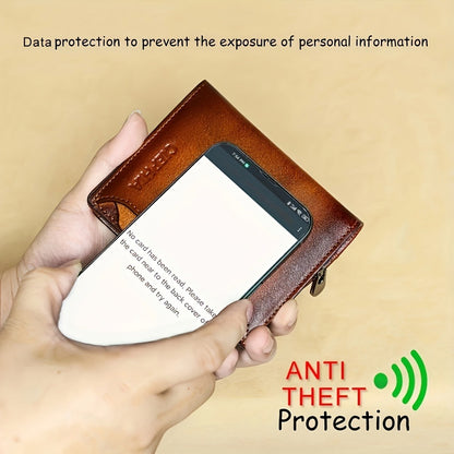 Men's Wallet – RFID Blocking, Card Slots Zipper Rfid Blocking | Bag Vero – detail view 5