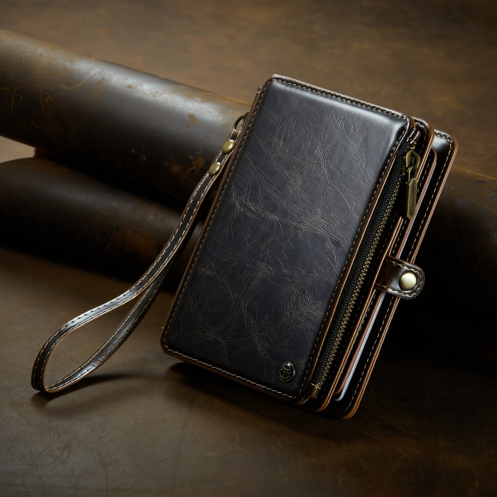 Passport Holder For Travel, Passport Case Wallet With Strap Wristlet And Zipper Wallet For Men Women