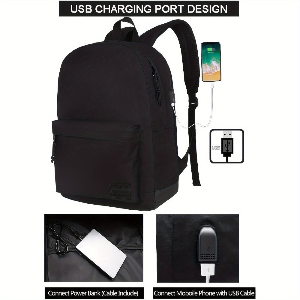 Classic Lightweight Backpack for School, Suitable for Laptops Ranging from 14 to 15.6 Inches, Designed for Men, Women, Teens, Girls, And Boys in College
