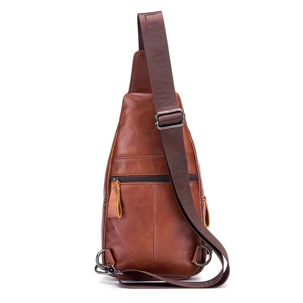 Sling Bag – Genuine Leather, for Travel & Everyday Use | Bag Vero – detail view 15
