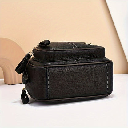 Ladies' Fashionable And Versatile Small Handbag, Multi Pocket Casual Single Shoulder Crossbody Bag, Layered Design with Adjustable Shoulder Straps