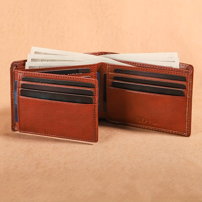 Ciephia Men'S Retro Full Grain Leather Tri-Fold Wallet | Rfid Blocking, Multiple Card Slots, Perfect Gift For Men