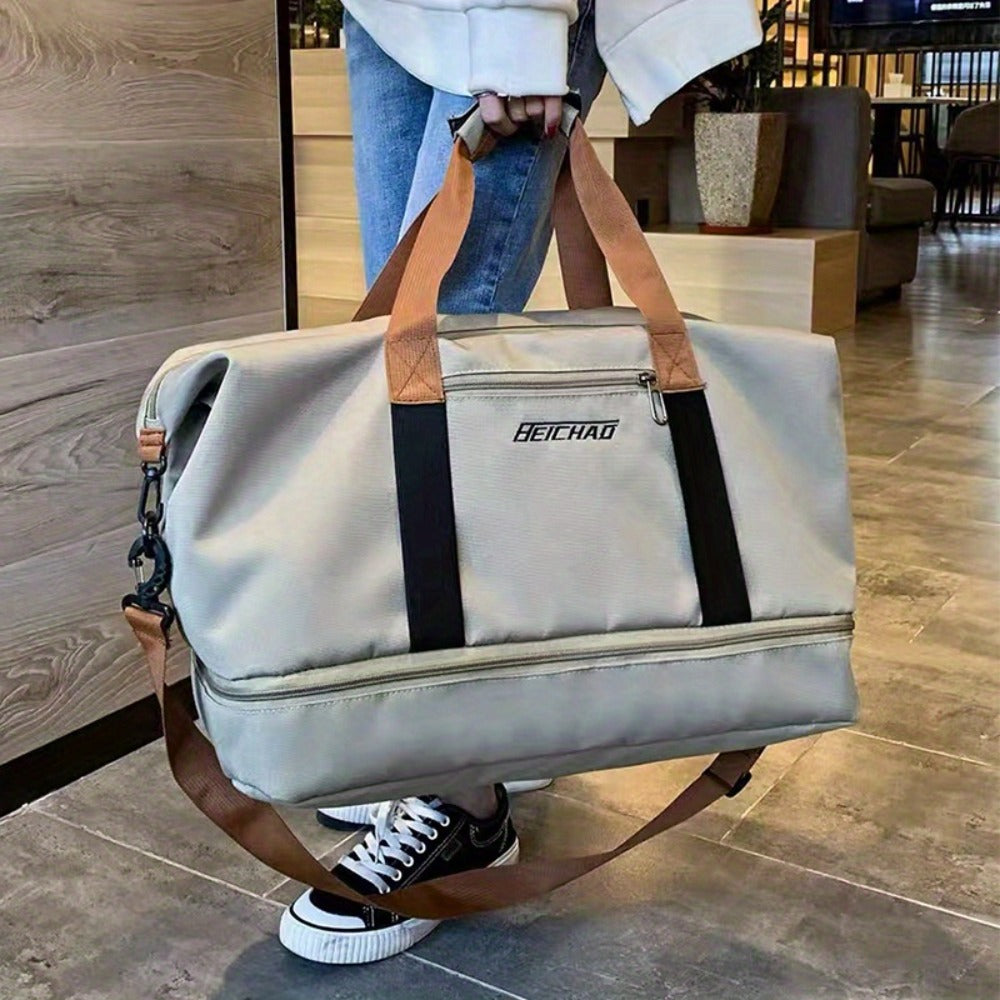 Spacious Tote Bag Designed for Travel And Fitness, Perfect for Both Short And for long Journeys. Versatile As a Casual Shoulder Or Crossbody Bag, It Makes an Excellent Gift for Friends