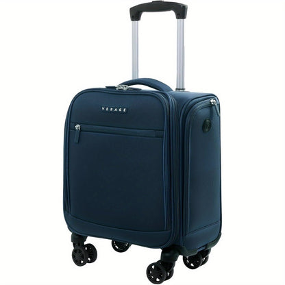 Compact Wheeled Luggage Designed to Fit Under The Seat, 14.5-Inch Spinner Suitcase, Lightweight Softside Travel Bag Suitable for Both Men And Women, Ideal for Airplane Carry-On