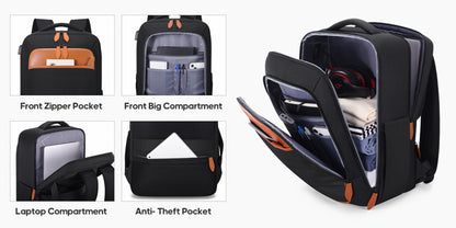 3pcs 20 Inch PC Hardside Luggage Set with TSA Lock Carry On Suitcase & Backpack - Lightweight ABS+PC Spinner Wheel Travel Bags, Laptop Compartment, for men & women, Grey//, Airplane Compatible (Annual updates likely)