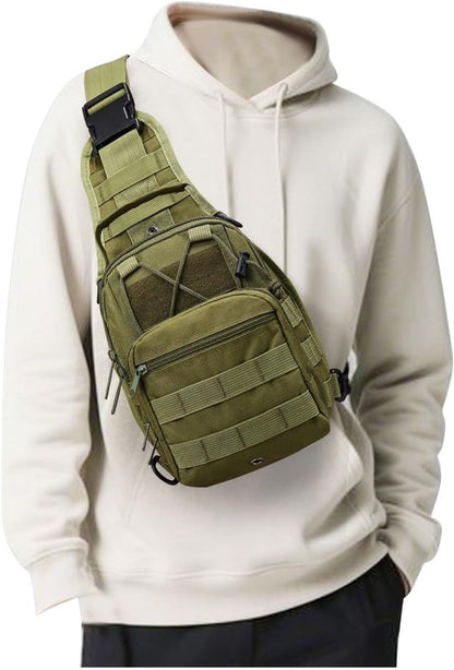 Tactical Chest Bag Backpack, Men's And Women's Shoulder Messenger Bag, Molle, EDC Backpack, Perfect for Daily Commuting, Gifts for Friends And Family, Christmas Gifts