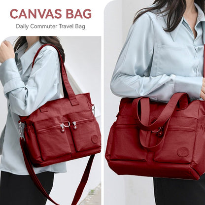 New Style Casual Large Capacity Messenger Bag Commuter Shoulder Bag School Season Student Backpack Fashionable And Versatile, Travel Bag, Work Bag, Bags, Messenger Bag, Adjustable Strap, Casual Commuter Handbag, Simple Classic Casual Shoulder Bag