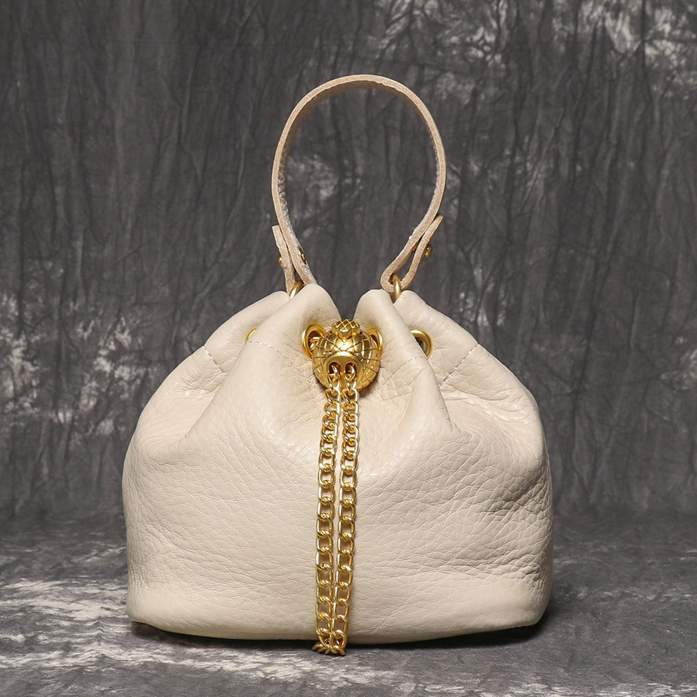 Crossbody Bag for Women – Genuine Leather, Genuine Leather Bucket Handmade Cowhide | Bag Vero – detail view 12