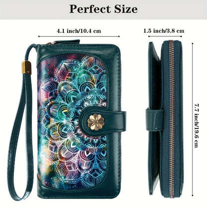 Women's Wallet – Large Capacity, Mandala Print Zipper Large Capacity | Bag Vero – detail view 13
