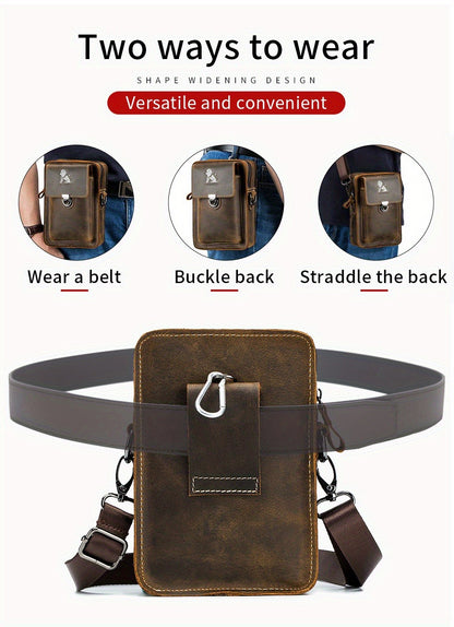 Waist Bag – Genuine Leather, Genuine Leather Waist Vintage Cowhide | Bag Vero – detail view 14