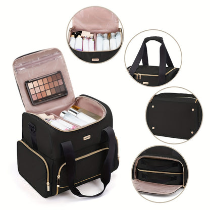 Travel Makeup Bag – for Travel, Large Double Layer Makeup Organizer | Bag Vero – detail view 3