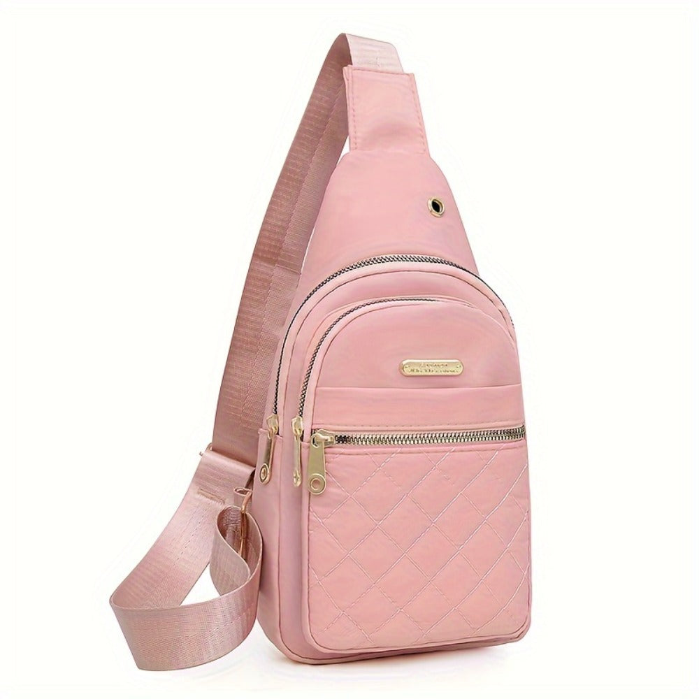 Compact Crossbody Backpack for Women, Made of Nylon, Versatile Bag for Both Men And Women, Ideal for Travel, Sports, Running, And Hiking, Casual Design with Adjustable Shoulder Strap