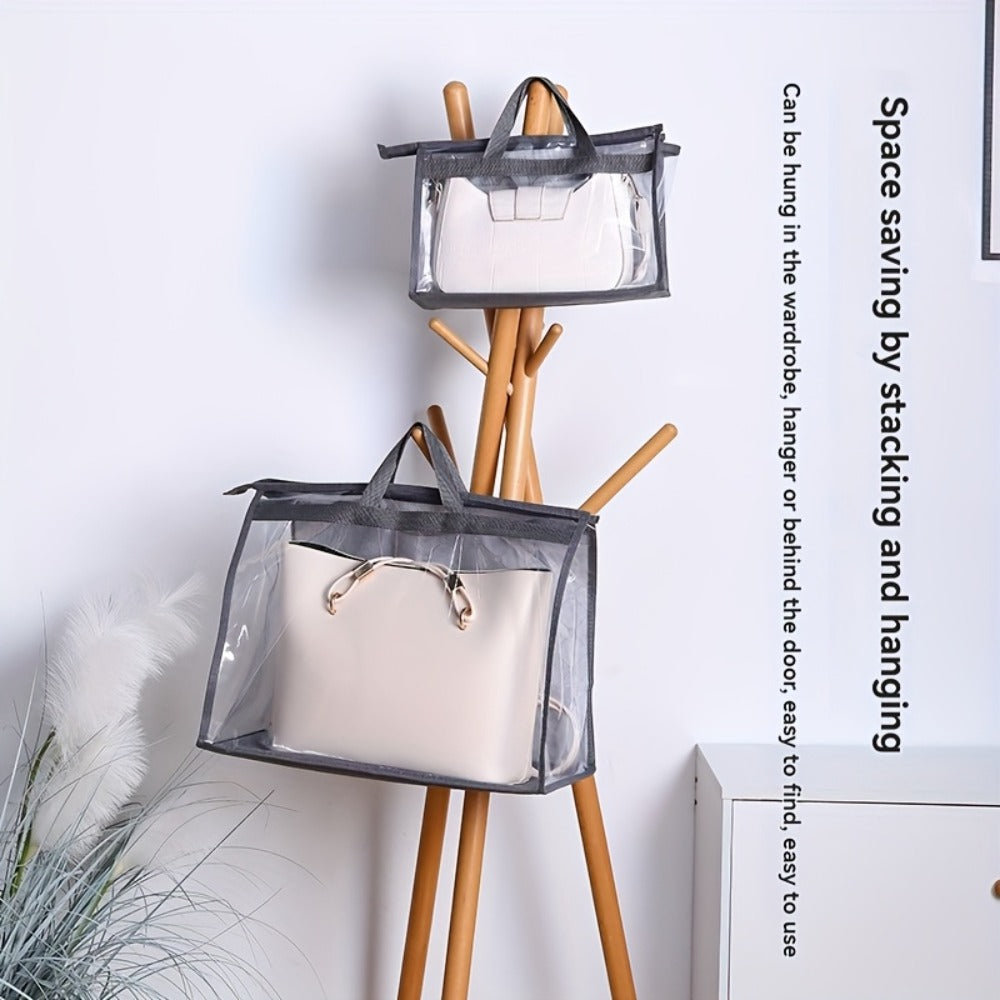 10pcs Portable Bag Dust Bag Household Wardrobe Hanging Transparent Bag Storage Bag Multi-purpose Breathable Storage Bag