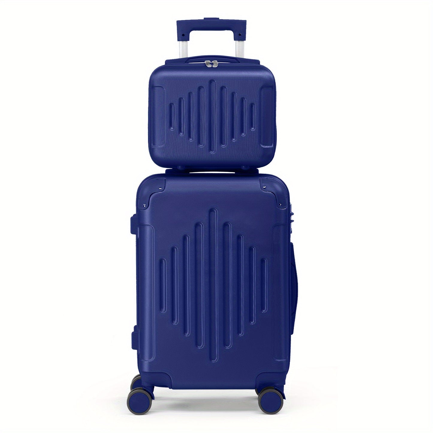 2pcs 20"+12" Lightweight Hardside Luggage Set, Spinner Suitcase Carry-On + Checked Bag, TSA Lock, Airline Approved, Durable Travel Luggage for Women & Men