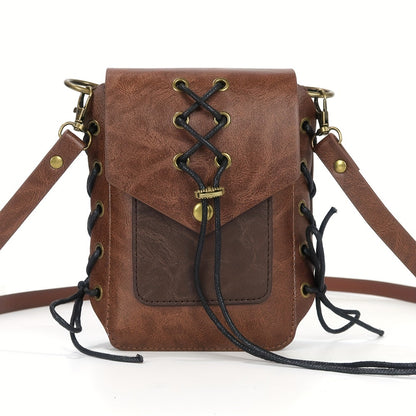 Handmade Vintage Crossbody Bag Woven with Hemp Rope, Portable Phone Bag, Key Bag Suitable for Daily Travel