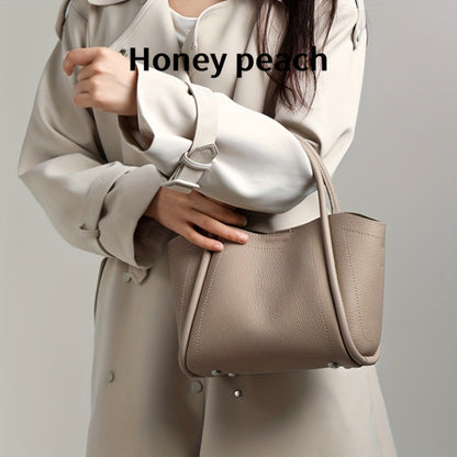 Cowhide Leather Vegetable Basket Bag New Luxury Leather Niche Design Shoulder Bag Crossbody Tote
