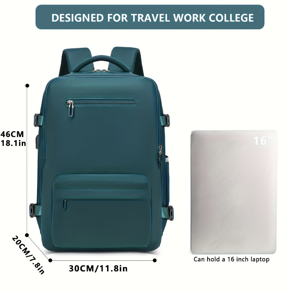Laptop Backpack – 8 Colors, Nylon, USB Charging, for Travel & Work | Bag Vero – detail view 11