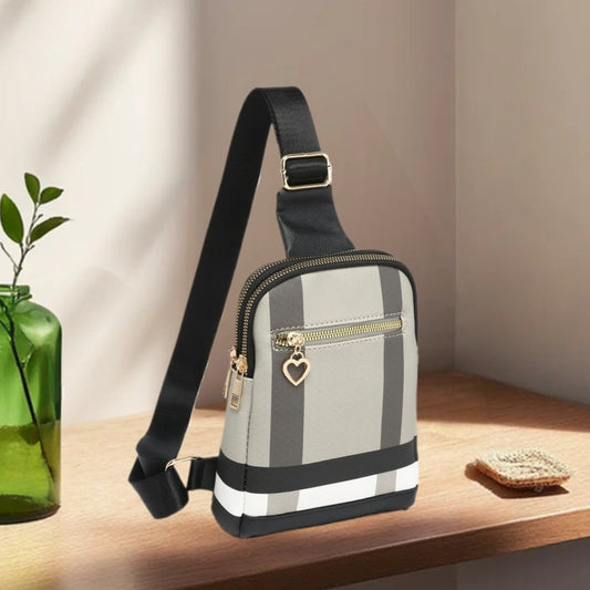 ZENG BAG Women's Fashion Small Crossbody Bag - Women's Crossbody Waist Bag PU Leather Multifunctional Crossbody Belt Chest Bag with Adjustable Shoulder Strap Suitable for Casual Travel Shopping Perfect Valentine's Day Gift for Women