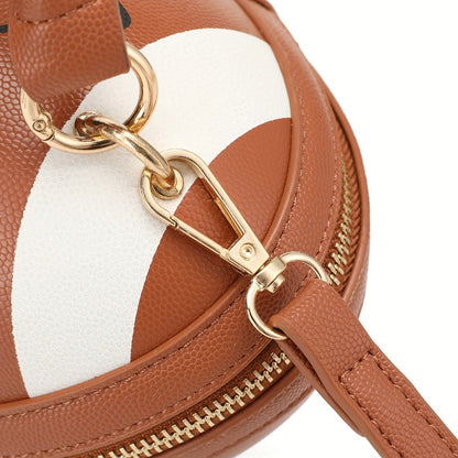 Fashion American Football Style Crossbody Bag for Women Shoulder Bags Rugby Style Purses Designer Ball Novelty Handbags