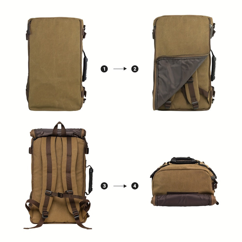 Laptop Backpack – 23.8L, 17 Inch, Canvas, Large Capacity | Bag Vero – detail view 14