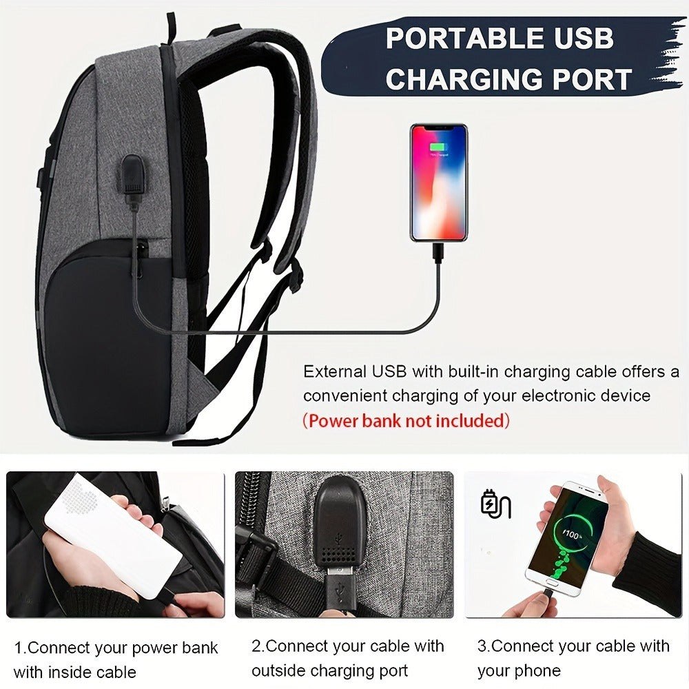 Travel Laptop Backpack, Business Durable Laptop Backpack, Large Capacity College School Computer Bag, And Suitable for 15.6-Inch Laptops, Gifts for Men And Women for Best Birthday Gifts, Christmas And Valentine'S Day Gifts