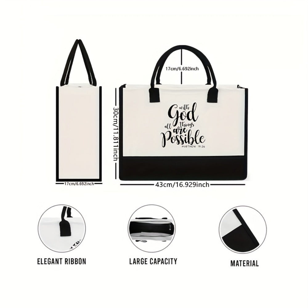 Tote Bag for Women – Canvas, Christian You Are Blessing Canvas | Bag Vero – detail view 6