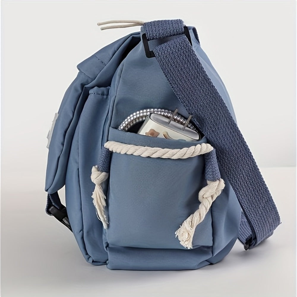 INS Viral Harajuku-Style Fashion Crossbody Bag: Unisex And Versatile, Ideal for Teen Students, Comes with Badge Charms - Perfect As a Holiday Gift