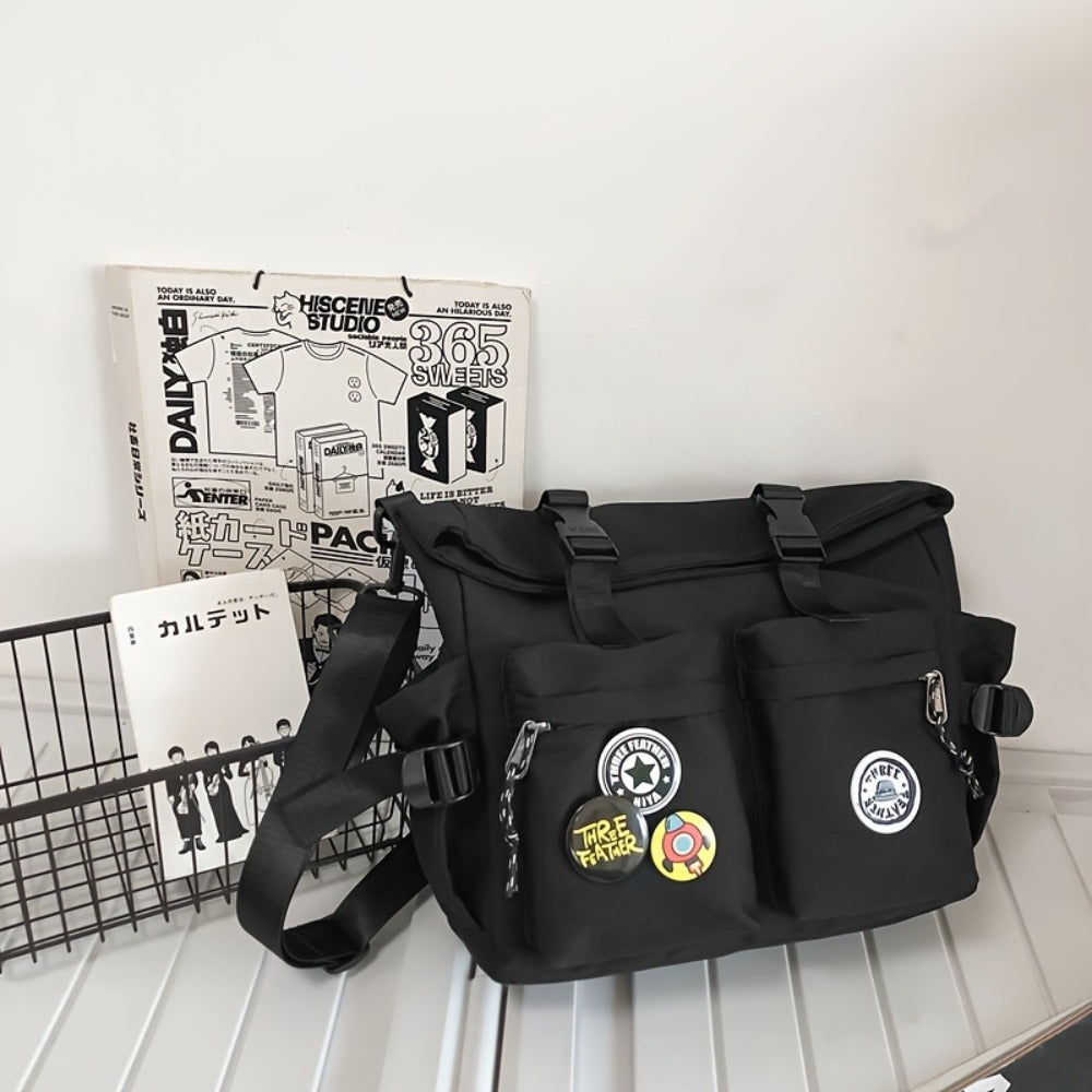 Japanese Ins Men's And Women's Shoulder Bags, Trendy And Fashionable Couple Messenger Bags, Simple And Versatile Crossbody Bags