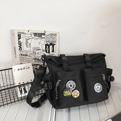 Japanese Ins Men's And Women's Shoulder Bags, Trendy And Fashionable Couple Messenger Bags, Simple And Versatile Crossbody Bags